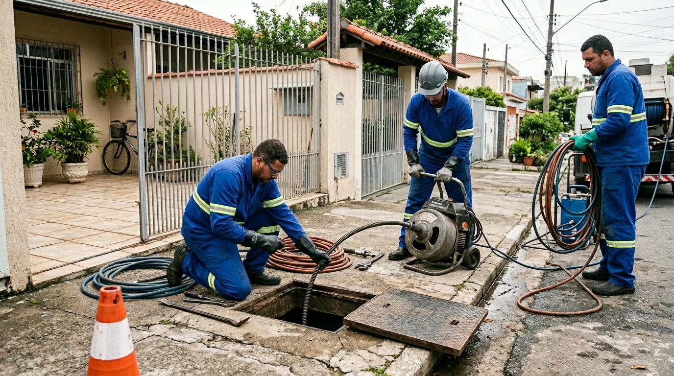Desentupimento de esgoto em Florianópolis-SC